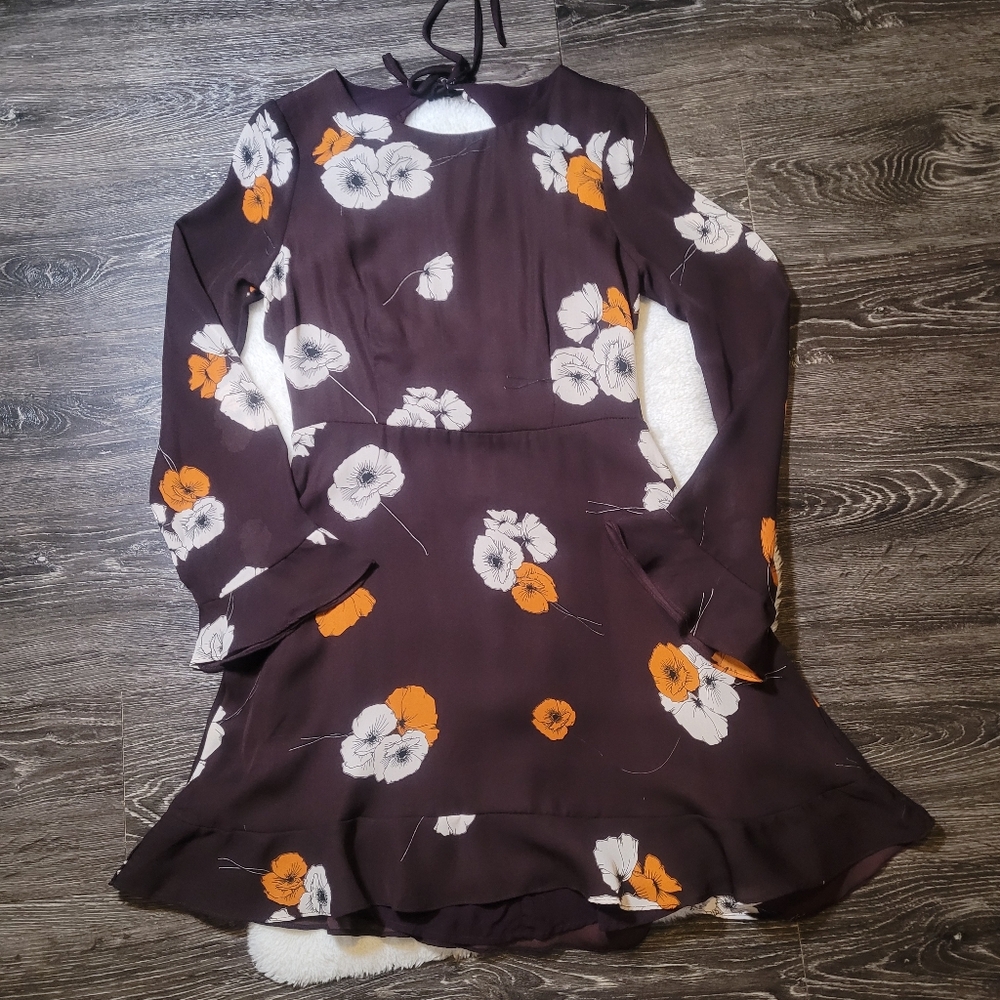 NWT Cupcakes & Cashmere $149 Aubergine Leena Dress Sz 6 - Picture 2 of 7
